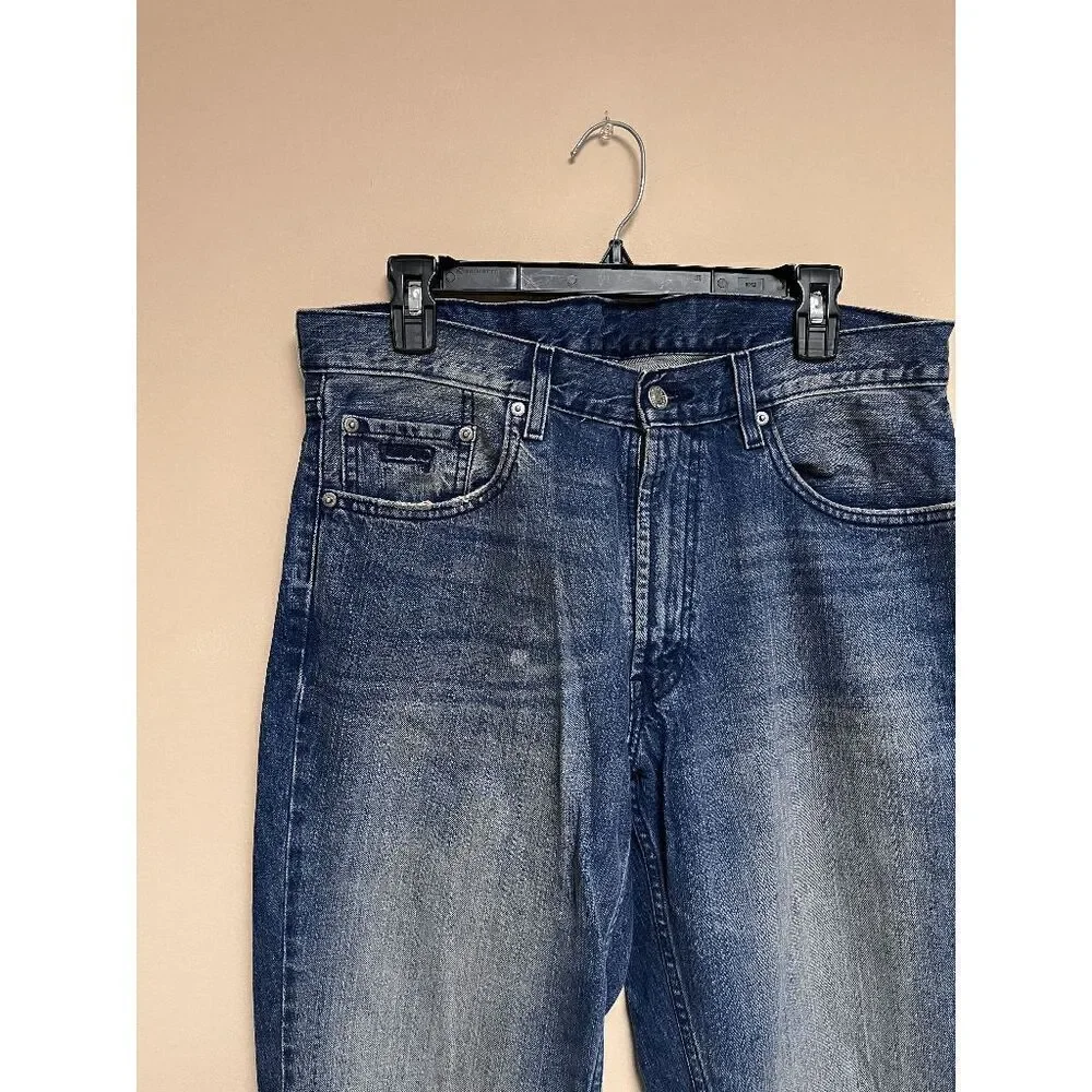 Levi's 517 Mens Bootcut Leg Utility Jeans Dark Wash Sz 34